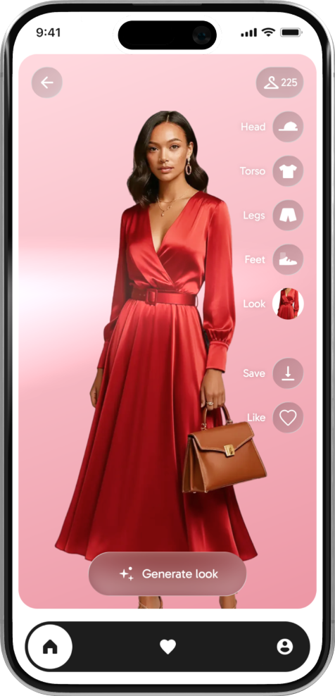 Looksy app — before look